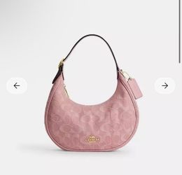Coach Pink Denim Emily Shoulder Bag