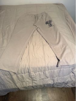 Born Fly tan & cream baggy sweatpants size L