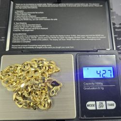 10k Flat Cuban Chain 42.7 Grams