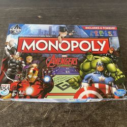 Marvel Avengers Monopoly Board Game - 2014 Hasbro - Complete