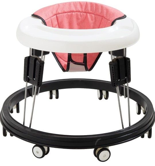 Baby Walker Foldable Adjustable Height,Multi-Function Anti-Rollover Toddler Walker,Suitable for All terrains for Baby Boys and Baby Girls 6-18Months