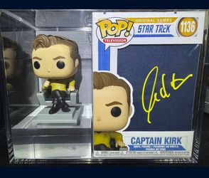 Autographed Captain Kirk #1136 Funko Pop