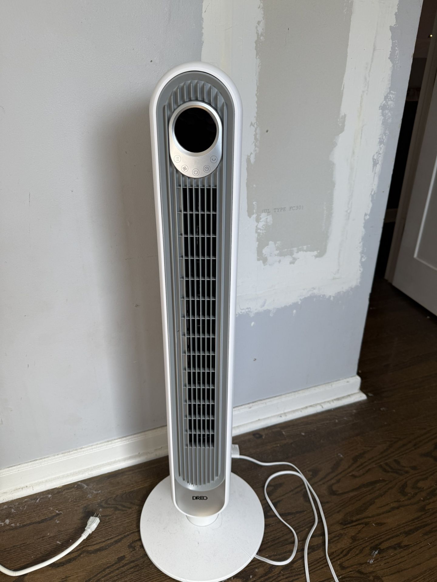 Dreo 42" Cruiser Pro T1 Oscillating Bladeless Remote Tower Fan White: Electric Standing Fan for Room, 4 Speeds, ETL Listed