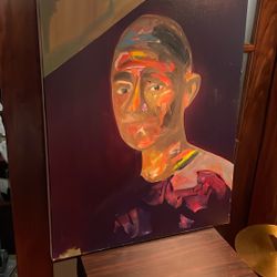 Oil On Canvas Abstract Painting 