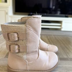 Size 7 Little Kids-Pale Pink Boots 