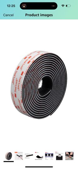 3M Dual Lock Reclosable Fasteners Heavy Duty Industrial Use Black TB3550 1" x 10 ft Mated Strip Indoor/Outdoor Use Great for Metal, Glass, Acrylic, PC