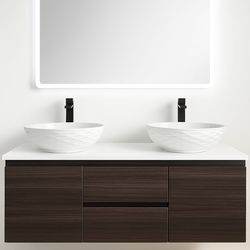 Bathroom vanity floating