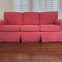 Pottery Barn PB Basic Sofa - WHITE with Slipcover 