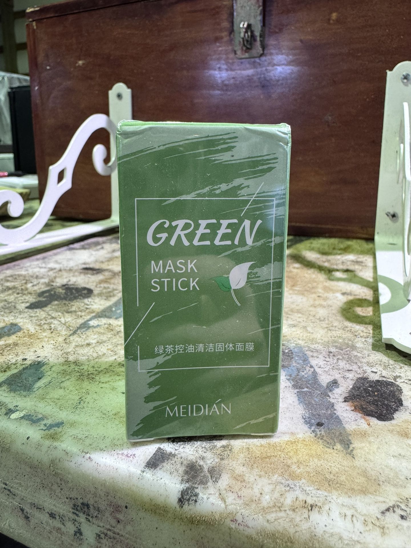 Meidian Green Tea Mask Solid Face Mask Stick Oil Control Moisturizing Cleaning