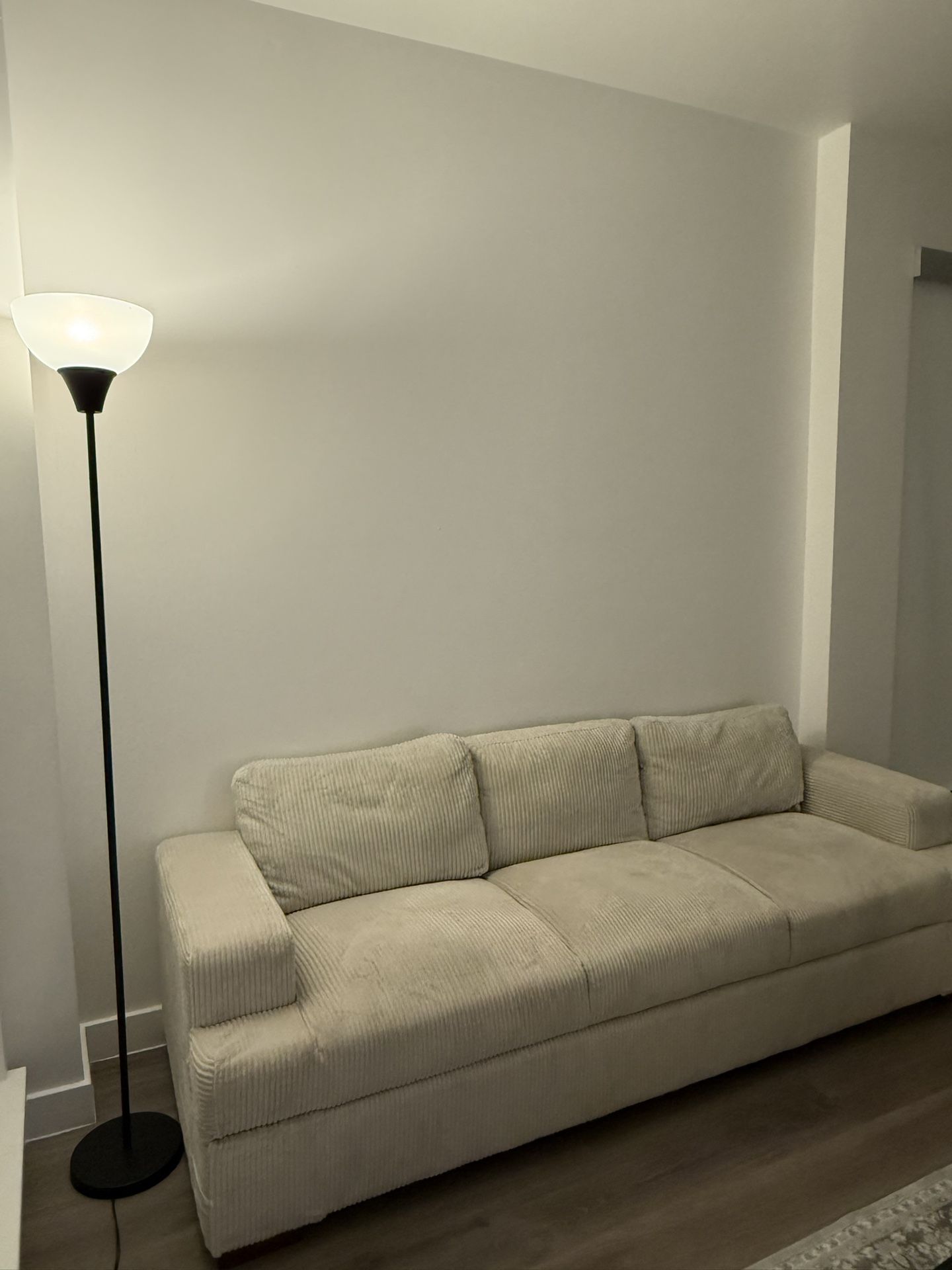 Beige 3-Seater Sofa – Great Condition – $160