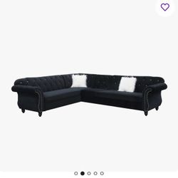 Used Black Sectional 