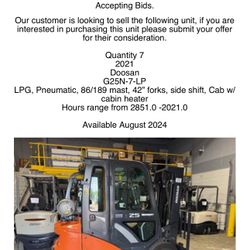 2021 Doosan G25N-7-LP 