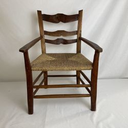 Vintage Childs/Doll Chair With Cane Weaved Seat