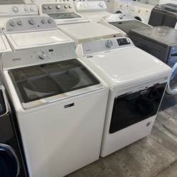 Used Maytag Washer and Gas Dryer with Warranty Big Capacity Top Load 