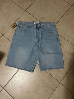 Blue denim Stussy jorts