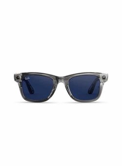 Ray-Ban Meta Wayfarer (Gen 2) Shiny Transparent Grey Transitions Sapphire Lenses
