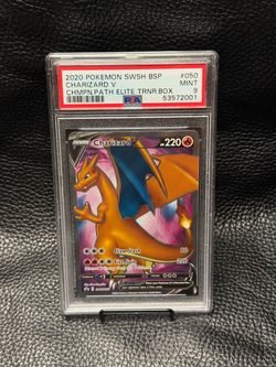 CHARIZARD V BLACK STAR SWSH050 2020 CHAMPIONS PATH PSA9
