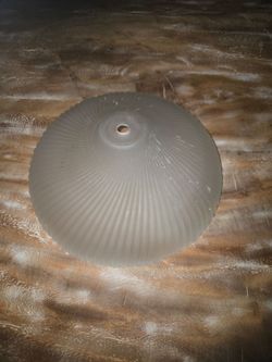 Frosted Glass Ribbed lamp / Light Shade