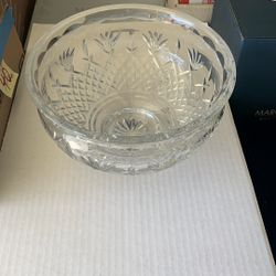 🎄$20!! Waterford Leaded Crystal 10” Bowl