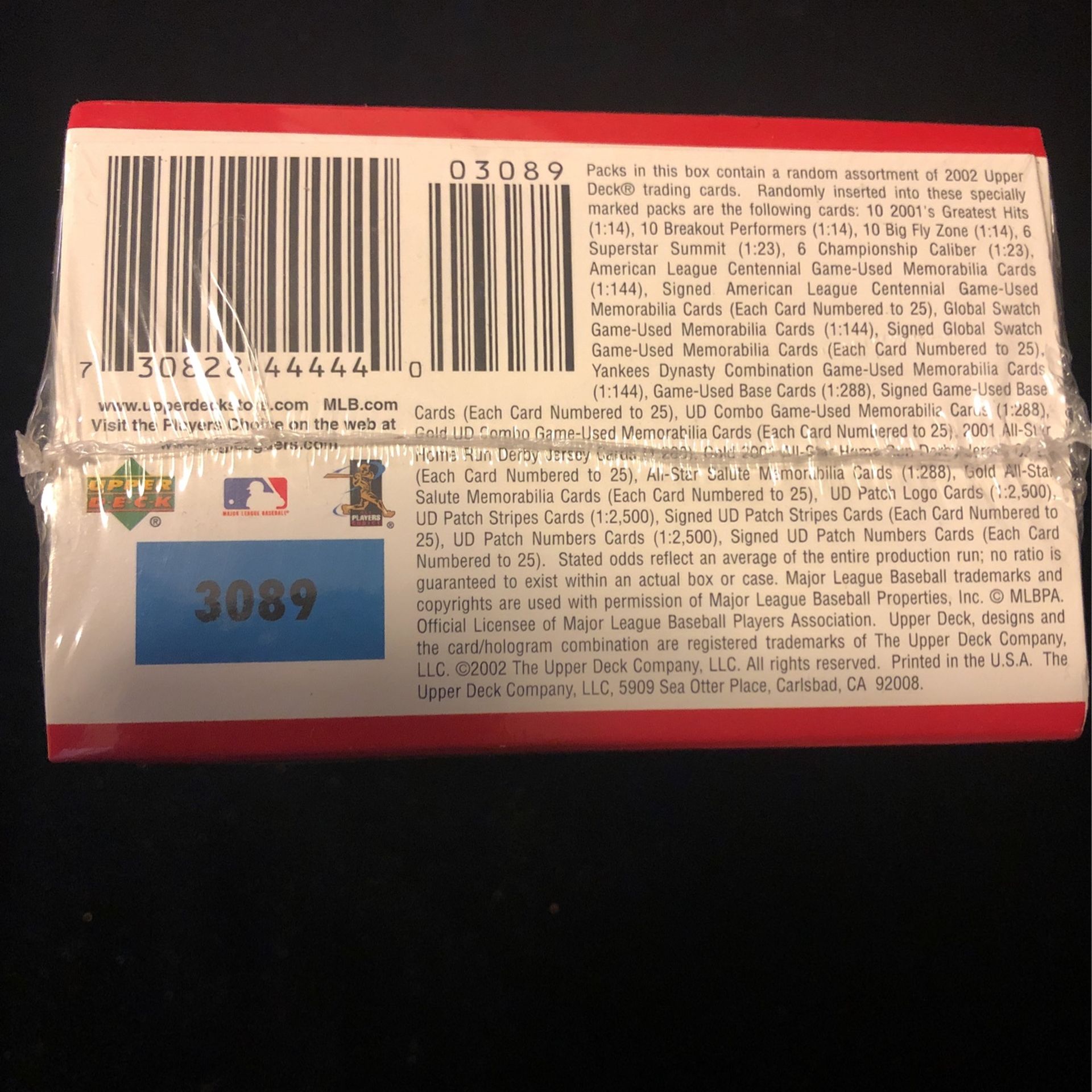 2002 Upper Deck 14 Pack Blaster Pack sealed