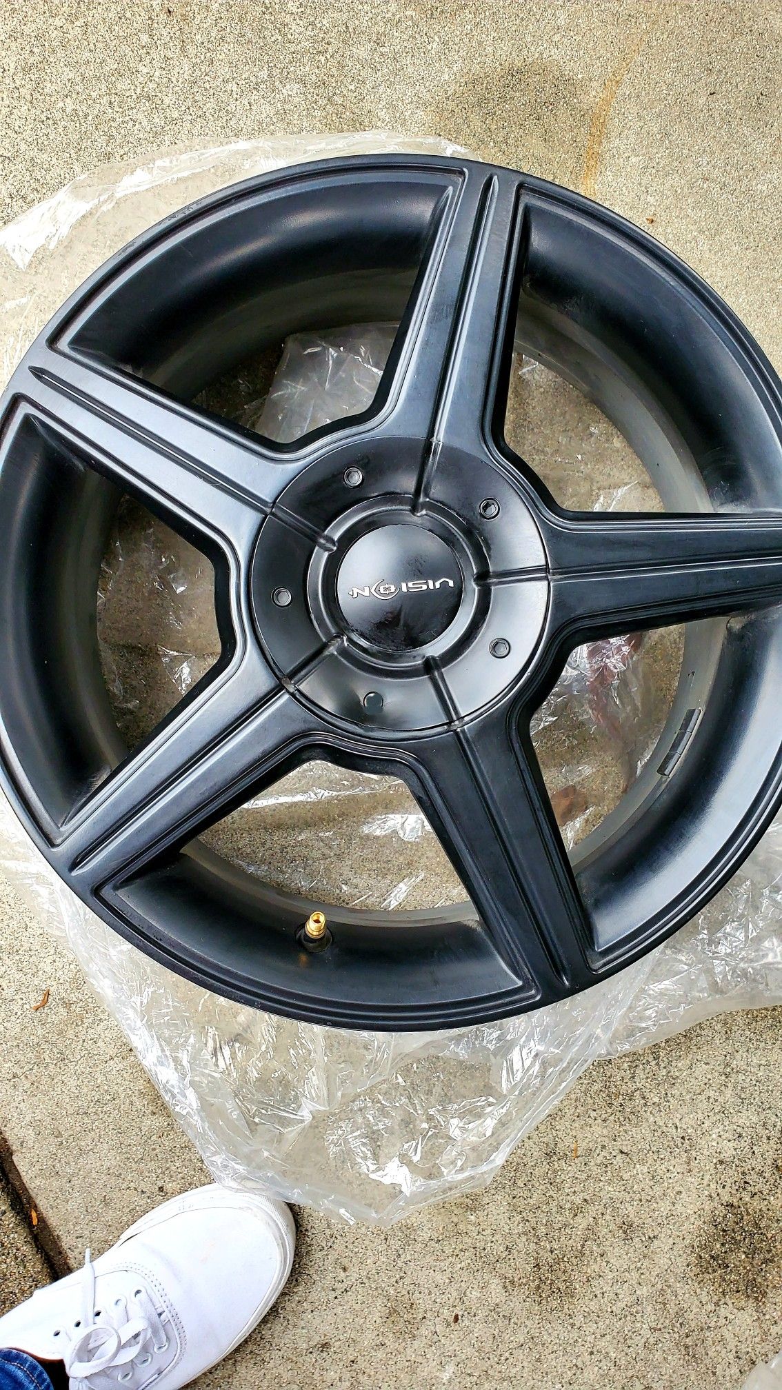 Set of 4 rims 16 × 7 vision brand matte black