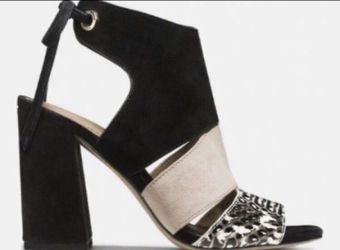 Coach Minetta Q9138 Block Heel Sandal size 7.5