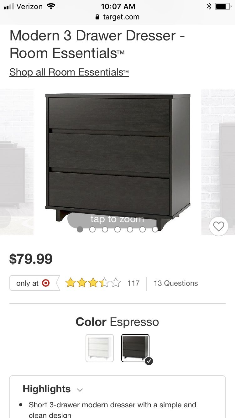 Target Room Essentials Dresser (2)