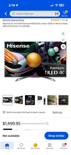 Hisense 55inch 4k Premium ULED smart tv