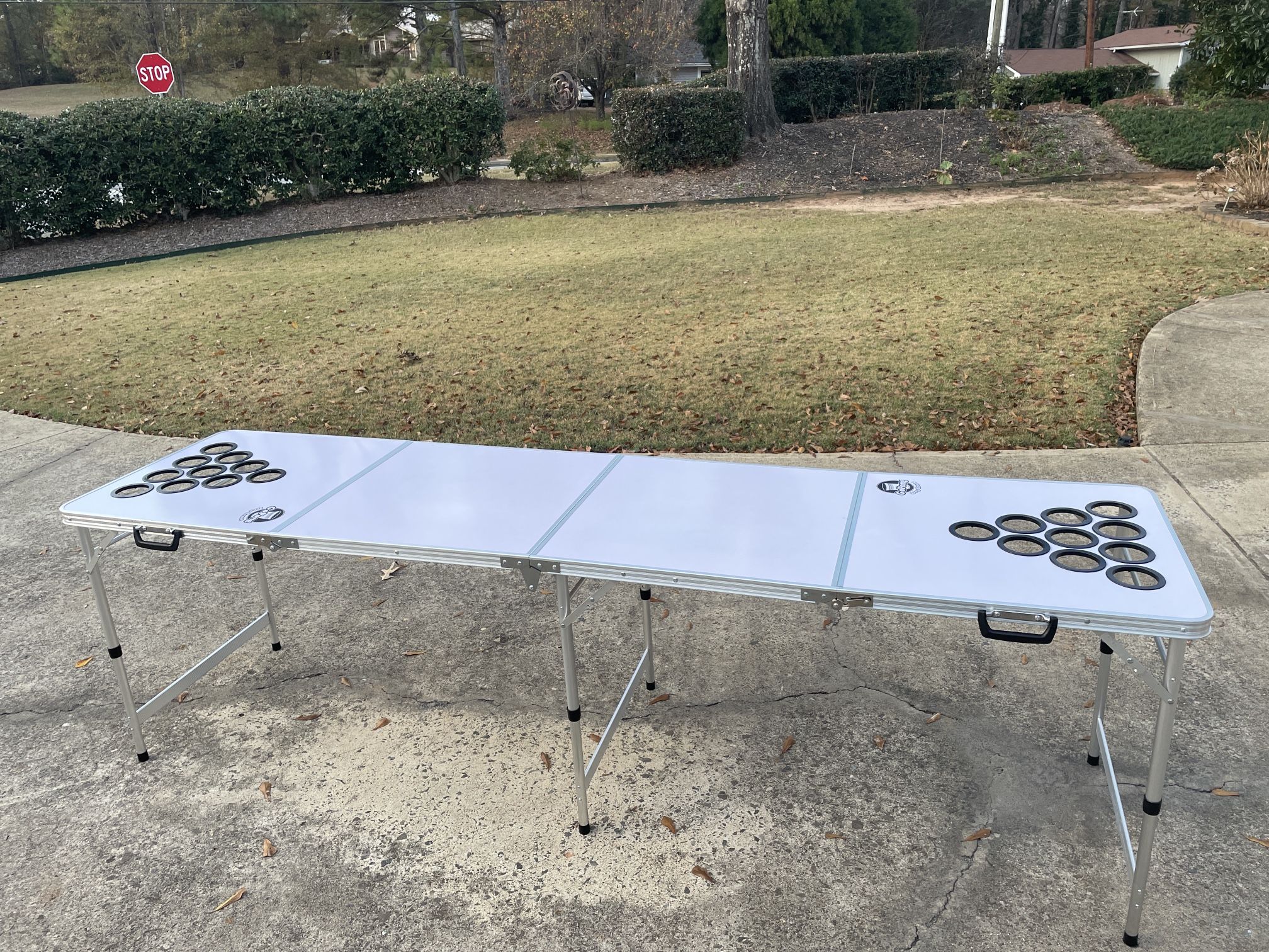 GoPong 8 Foot Portable Dry Erase Beer Pong/Tailgate Table