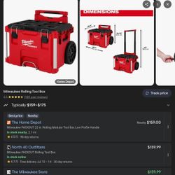 Milwaukee Packout Rolling Toolbox 