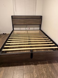 Bed frame and matching dresser