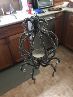 Hanging Votive candle chandelier holder