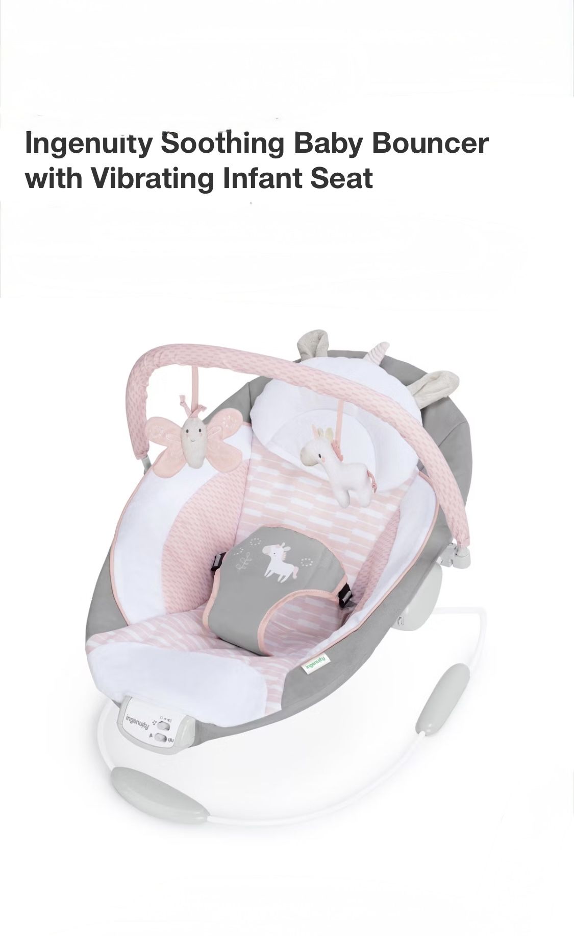 Ingenuity Soothing Baby Bouncer with Vibrating Infant Seat