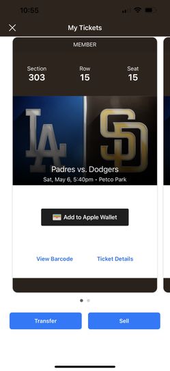 Padres Vs Dodgers MAY 6
