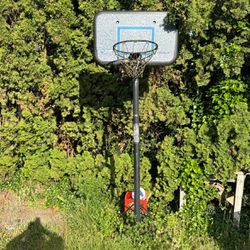 Basketball Hoop Old But Has Life Still Needs Cleaning