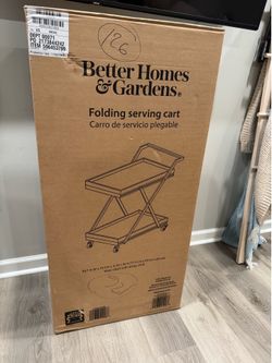 Folding Serving Cart. NEW in box