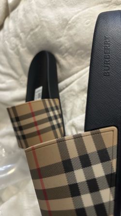 Men Burberry slides size 10