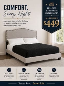 BIG SALE! BRAND NEW FULL SIZE BEDFRAME AND MATTRESS SET
