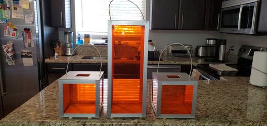 Gandia Blasco 1 Foral Vertical And 1 Pair Of Foral Cuadrado Candle Holders