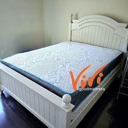 QUEEN MATTRESS WITH BOX SPRING 2PC. BED FRAME ISN'T AVAILABLE