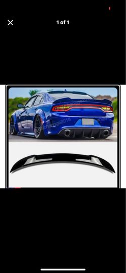 Dodge Charger 2011-2023 Gloss Black Hellcat Style Rear Trunk Spoiler Wing