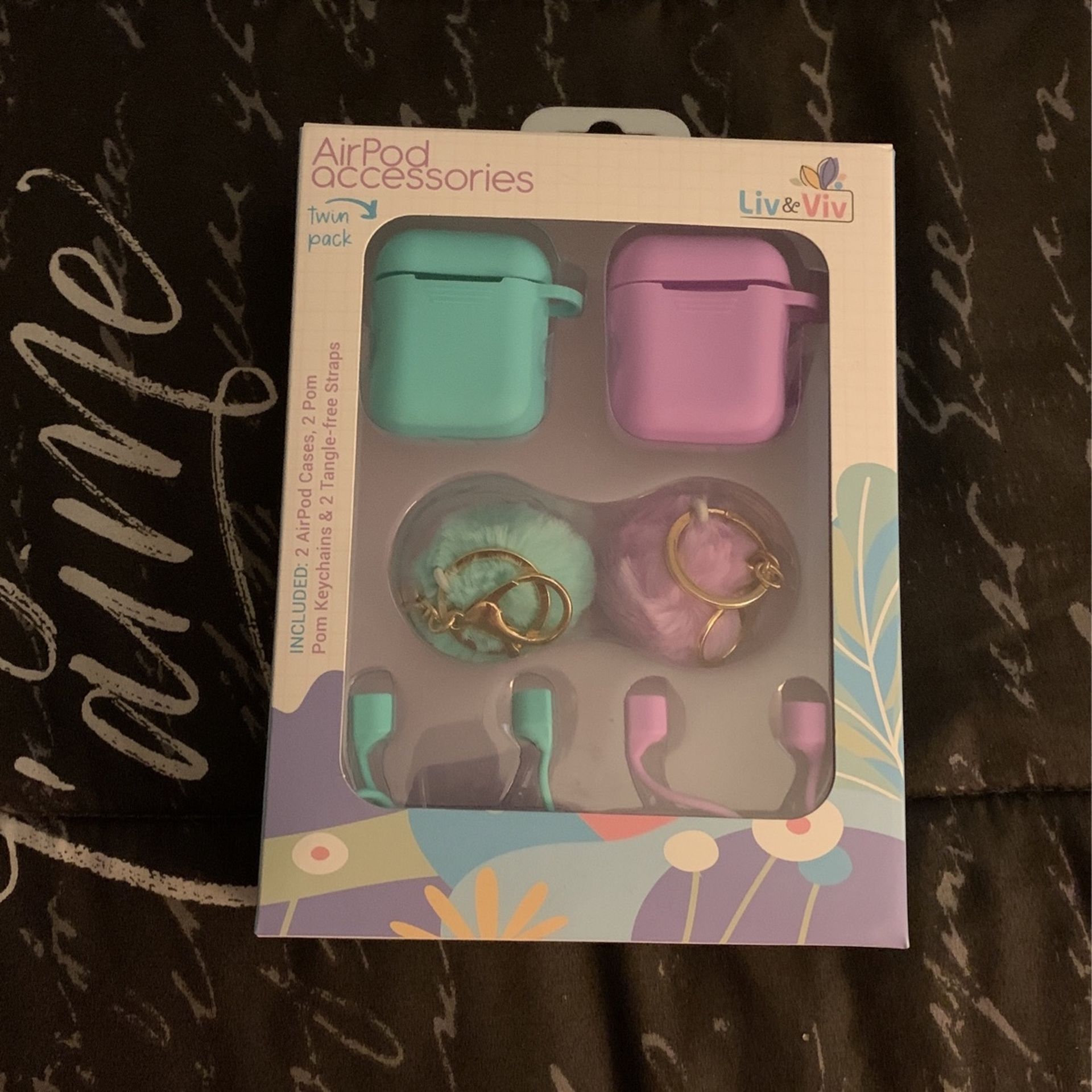 Air Pod Twin Pack Cases And Key Chains