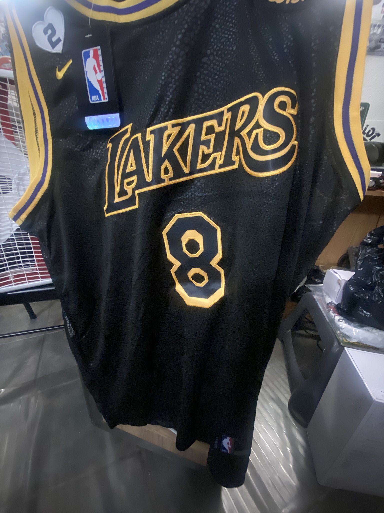 Kobe Bryant 8/24 NBA Lakers Mamba Jersey Size 50