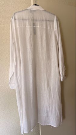White Long Sleeve Shirt Dress