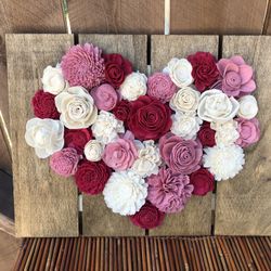 Valentines Day Wood Flowers Frames