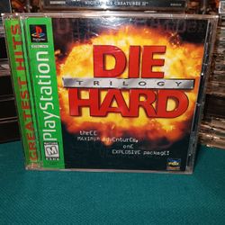 Playstation 1 Game " Die Hard Trilogy " ( Vintage 1997 )