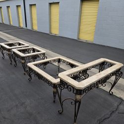 Tables 4pc. Custom Style  W/ Glass 