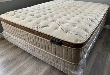Queen organic cloud edition Europillow top 12inch Matres!!
