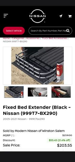 Nissan Frontier bed extender 2005-2021