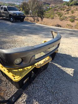front bumper cover and metal bumper toyota sequoia 2004